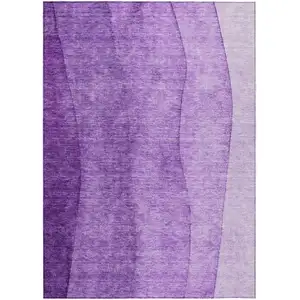 Photo of Purple And Lavender Ombre Washable Indoor Outdoor Area Rug