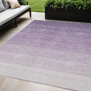 Photo of Purple And Lavender Ombre Washable Indoor Outdoor Area Rug
