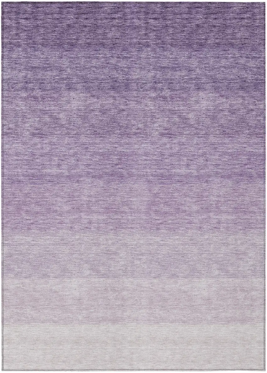 Purple And Lavender Ombre Washable Indoor Outdoor Area Rug Photo 2