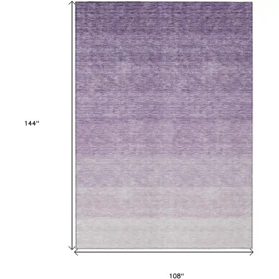 Purple And Lavender Ombre Washable Indoor Outdoor Area Rug Photo 3