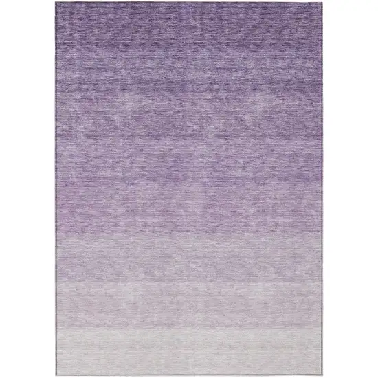 Purple And Lavender Ombre Washable Indoor Outdoor Area Rug Photo 2
