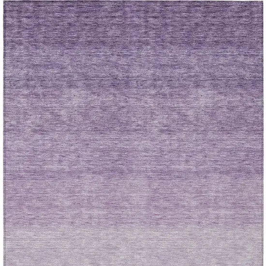 Purple And Lavender Ombre Washable Indoor Outdoor Area Rug Photo 5
