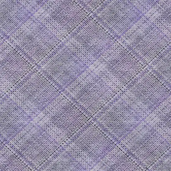 Purple And Lavender Plaid Washable Indoor Outdoor Area Rug Photo 5