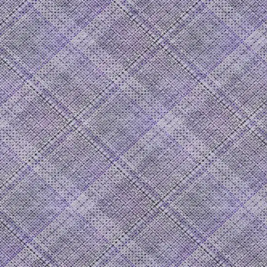 Purple And Lavender Plaid Washable Indoor Outdoor Area Rug Photo 5