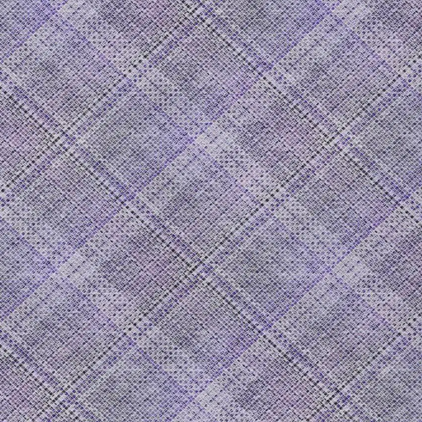 Purple And Lavender Plaid Washable Indoor Outdoor Area Rug Photo 4