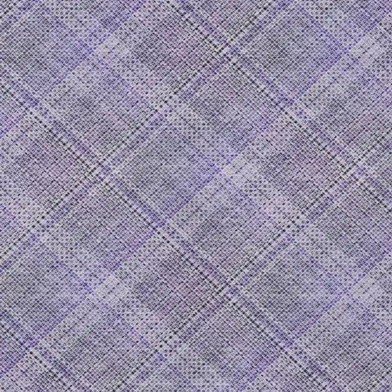 Purple And Lavender Plaid Washable Indoor Outdoor Area Rug Photo 4