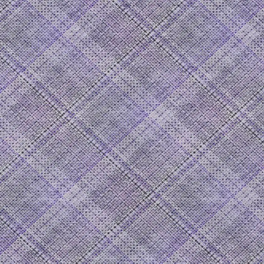 Purple And Lavender Plaid Washable Indoor Outdoor Area Rug Photo 4