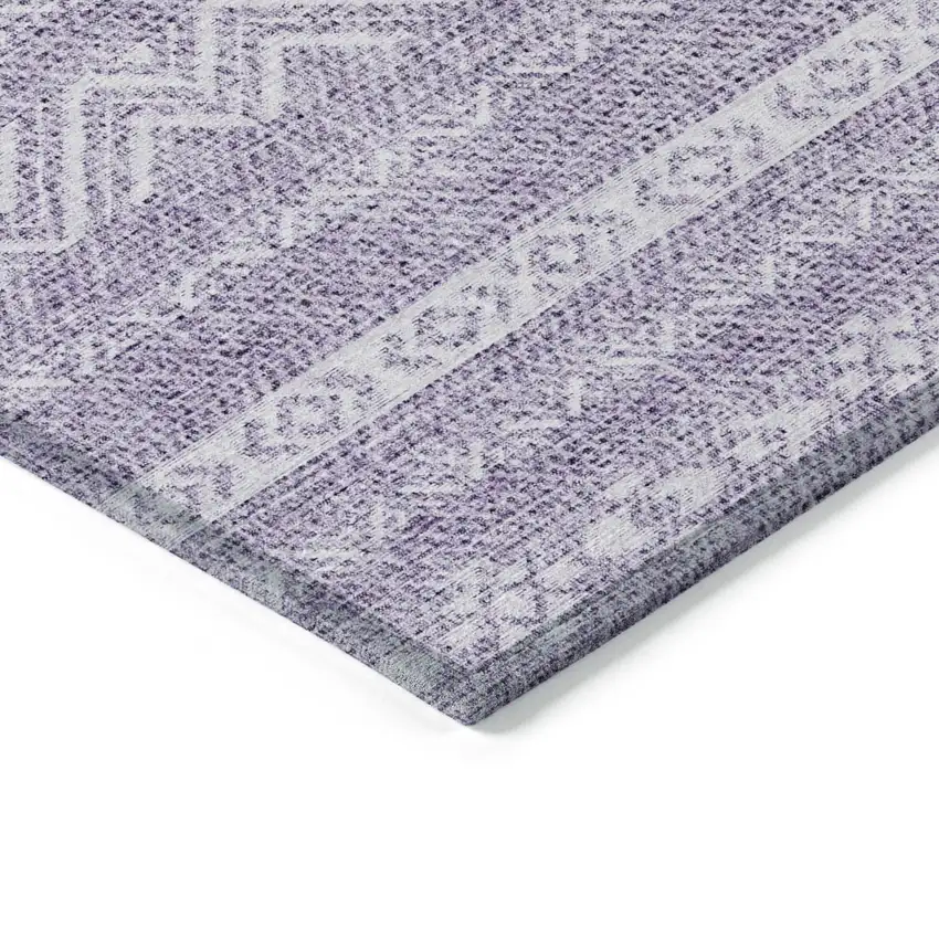 Purple And Lavender Southwestern Washable Indoor Outdoor Area Rug Photo 4