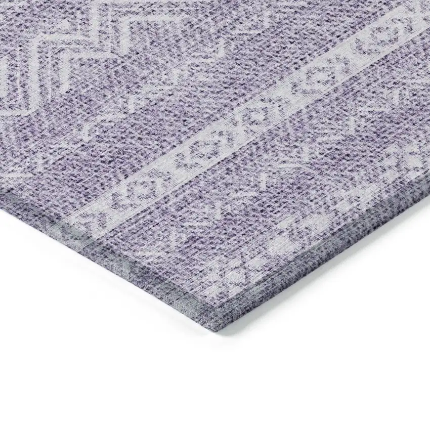 Purple And Lavender Southwestern Washable Indoor Outdoor Area Rug Photo 4
