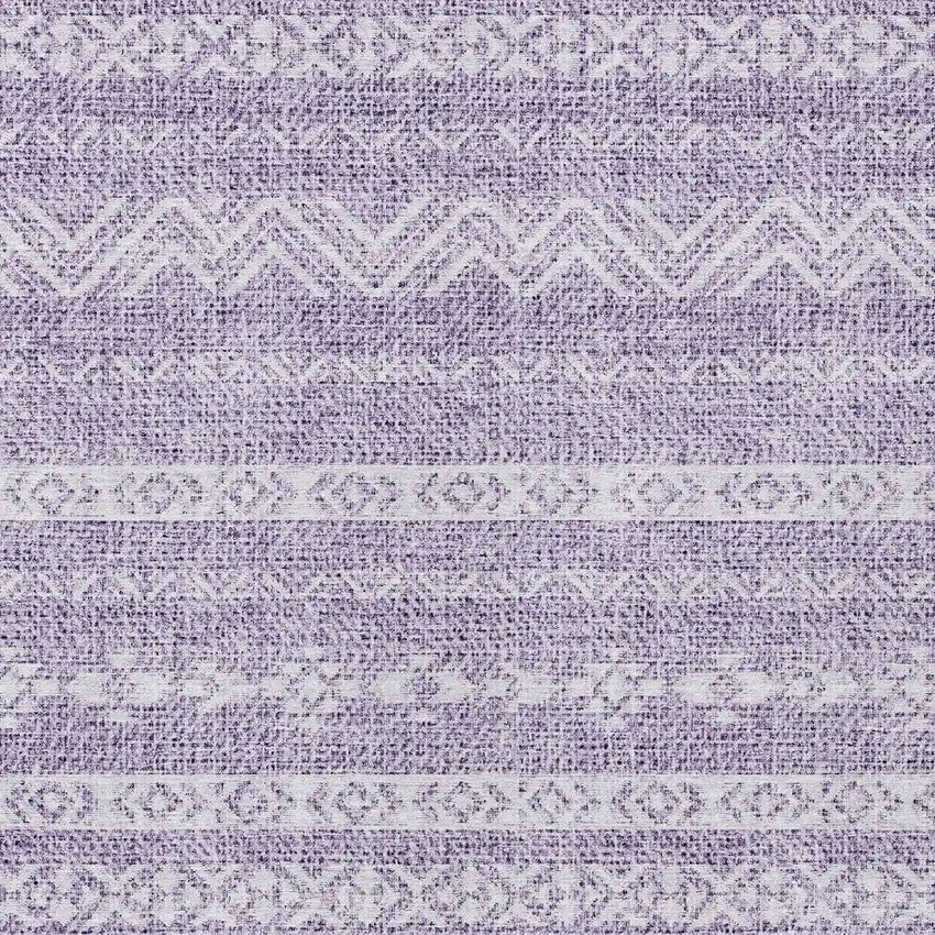 Purple And Lavender Southwestern Washable Indoor Outdoor Area Rug Photo 5