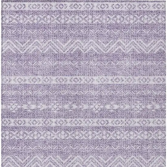 Purple And Lavender Southwestern Washable Indoor Outdoor Area Rug Photo 6