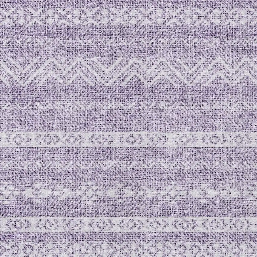 Purple And Lavender Southwestern Washable Indoor Outdoor Area Rug Photo 5