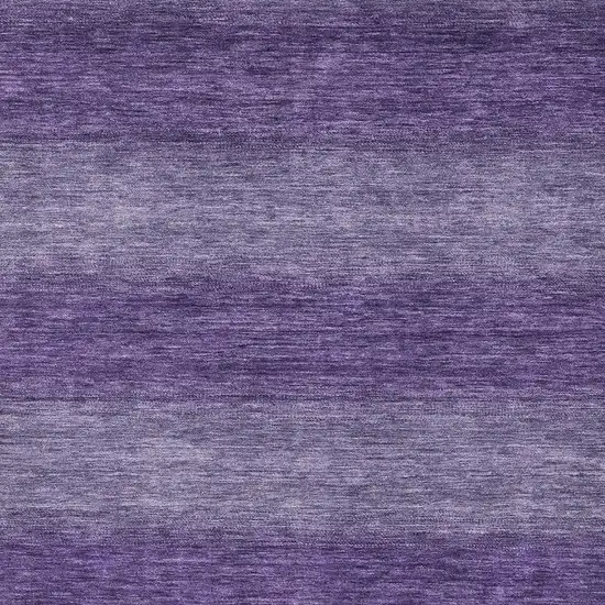 Purple And Lavender Striped Washable Area Rug With UV Protection Photo 2
