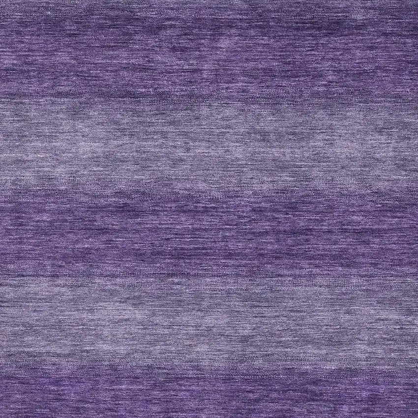 Purple And Lavender Striped Washable Area Rug With UV Protection Photo 2