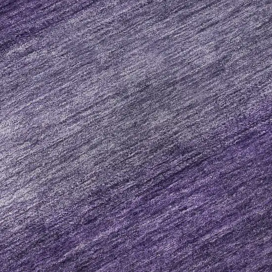 Purple And Lavender Striped Washable Area Rug With UV Protection Photo 9