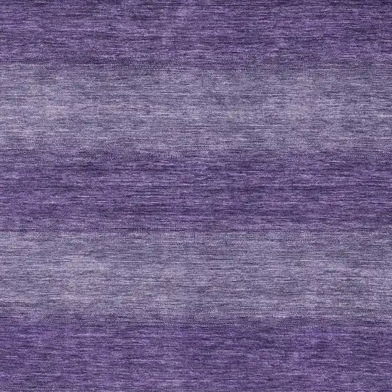 Purple And Lavender Striped Washable Area Rug With UV Protection Photo 2