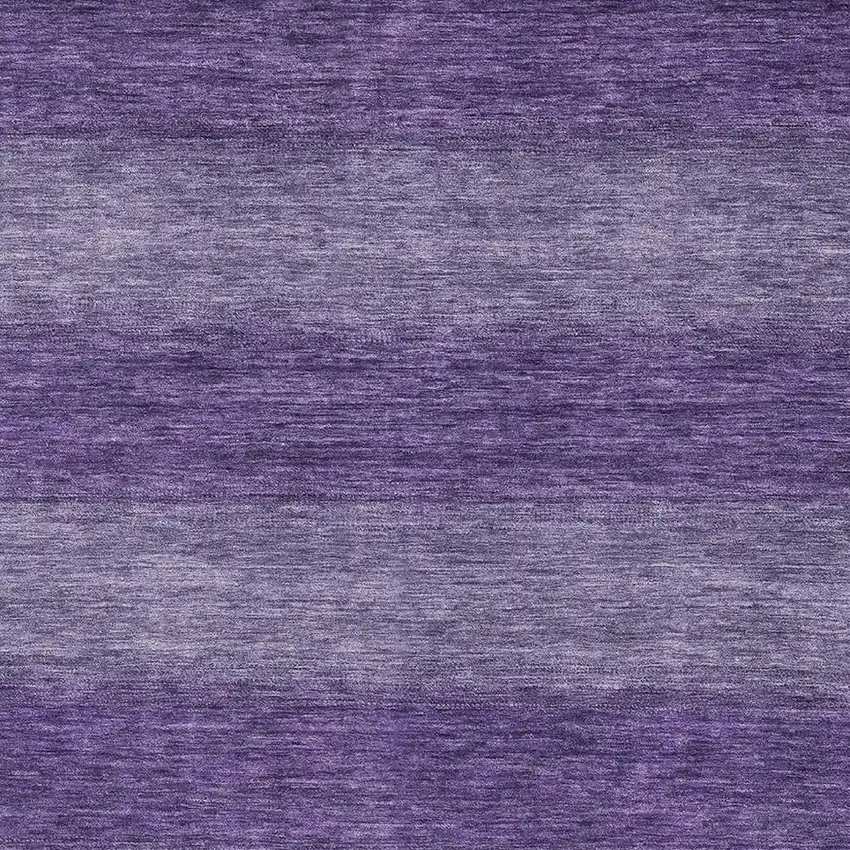 Purple And Lavender Striped Washable Area Rug With UV Protection Photo 2