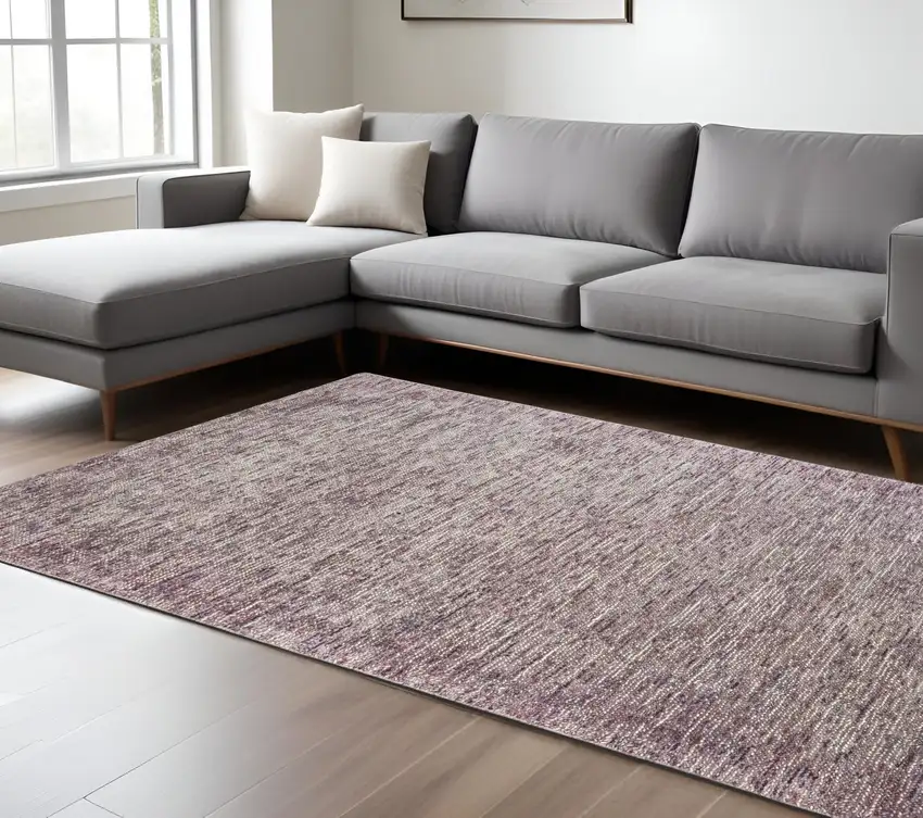 Purple And Pink Hand Tufted Area Rug Photo 1