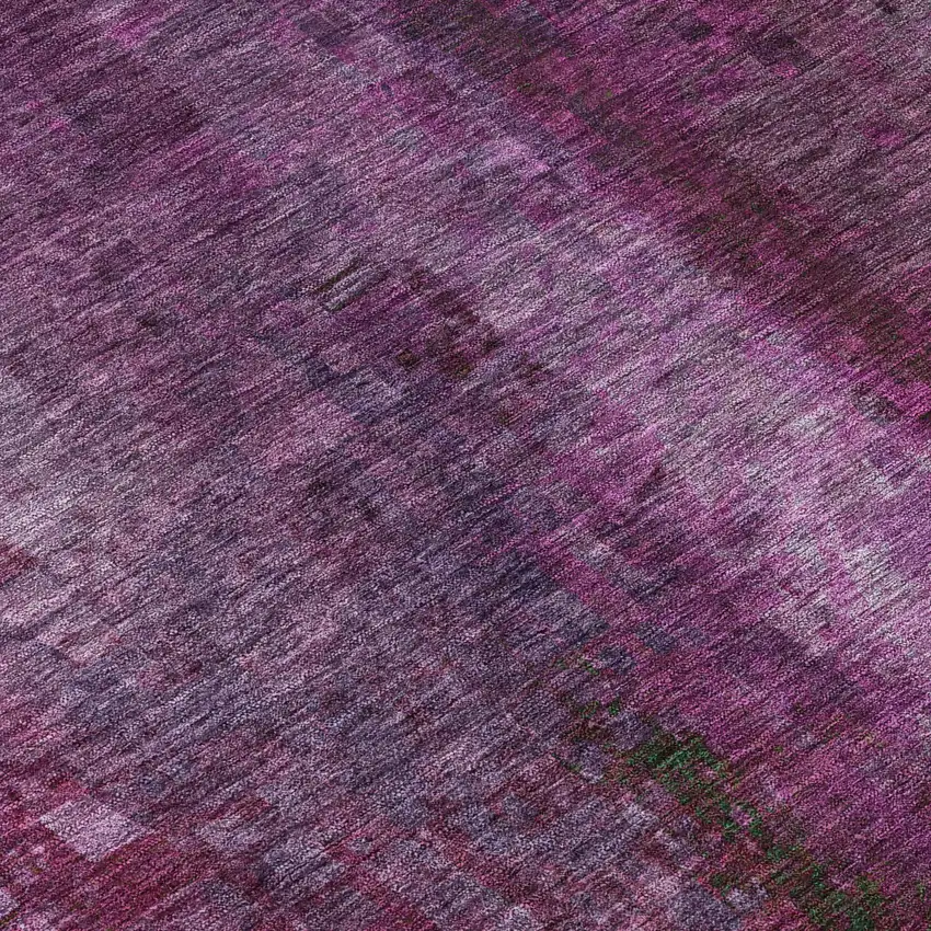 Purple And Plum Abstract Washable Indoor Outdoor Area Rug Photo 7