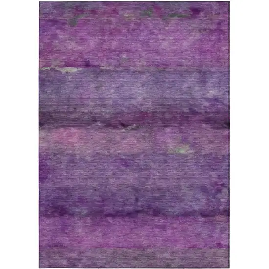 Purple And Plum Abstract Washable Indoor Outdoor Area Rug Photo 4
