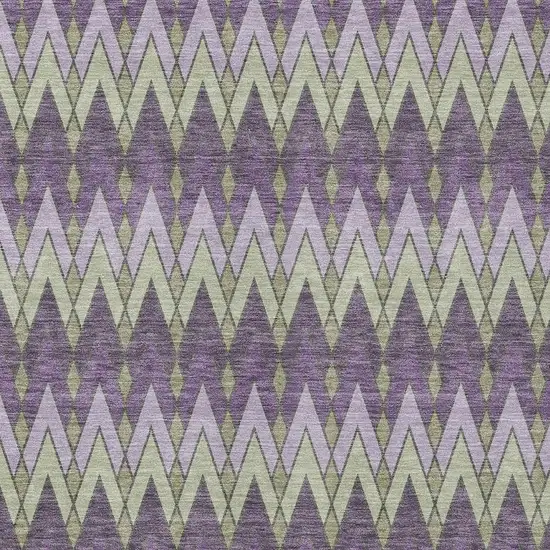 Purple And Plum Geometric Washable Indoor Outdoor Area Rug Photo 3