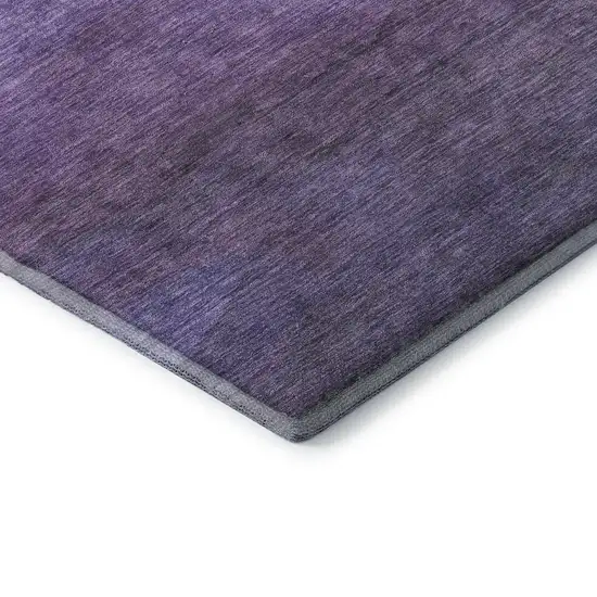 Purple And Plum Striped Washable Area Rug With UV Protection Photo 7