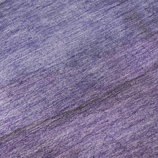 Purple And Plum Striped Washable Area Rug With UV Protection Photo 9