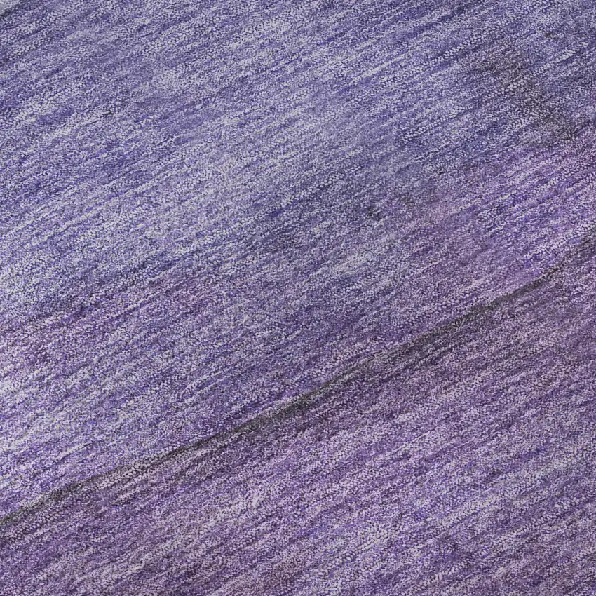 Purple And Plum Striped Washable Area Rug With UV Protection Photo 9