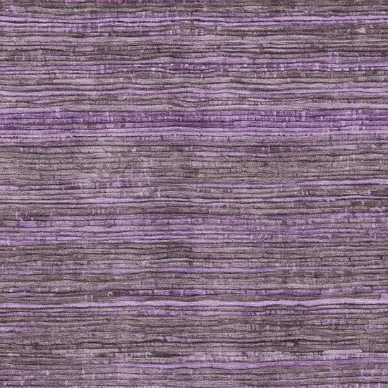 Purple And Plum Striped Washable Indoor Outdoor Area Rug Photo 3