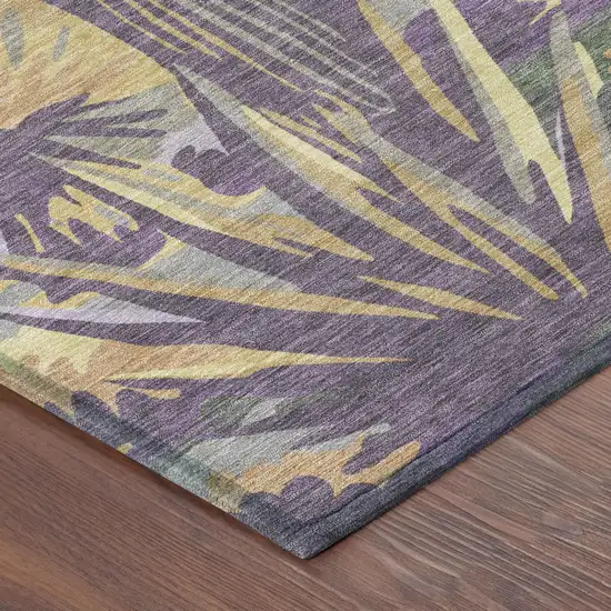 Purple And Plum Trees Washable Indoor Outdoor Area Rug Photo 5