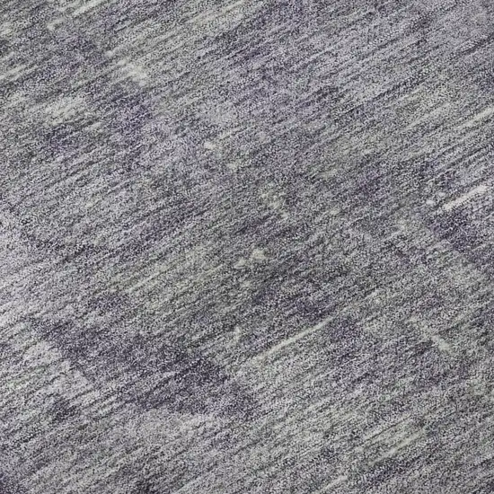 Purple And Silver Oriental Washable Area Rug With UV Protection Photo 9