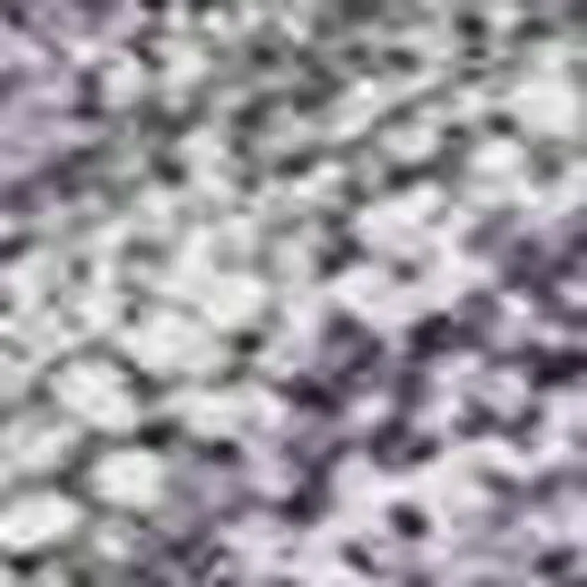 Purple And Silver Seashell Washable Indoor Outdoor Area Rug Photo 3