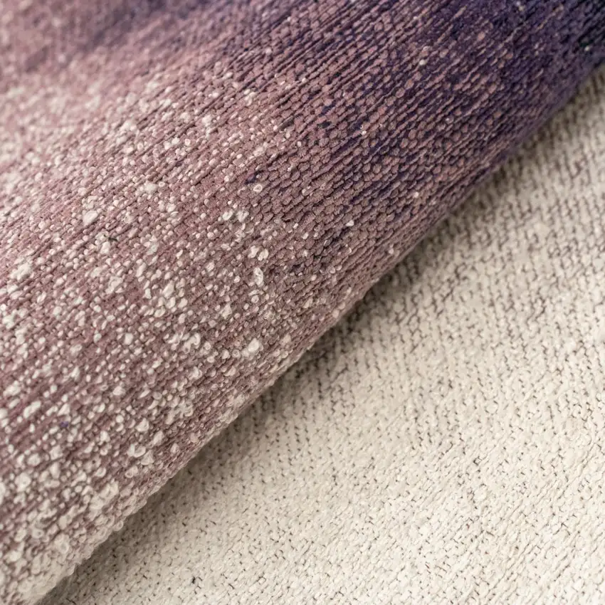 Purple And White Abstract Washable Area Rug With UV Protection Photo 8