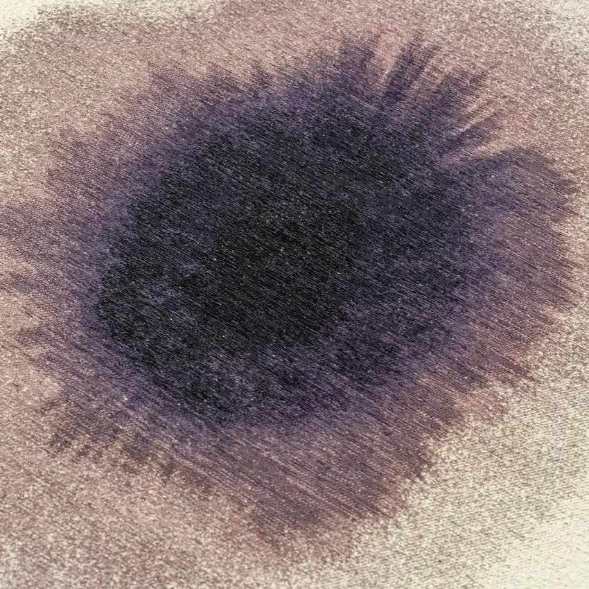 Purple And White Abstract Washable Area Rug With UV Protection Photo 7
