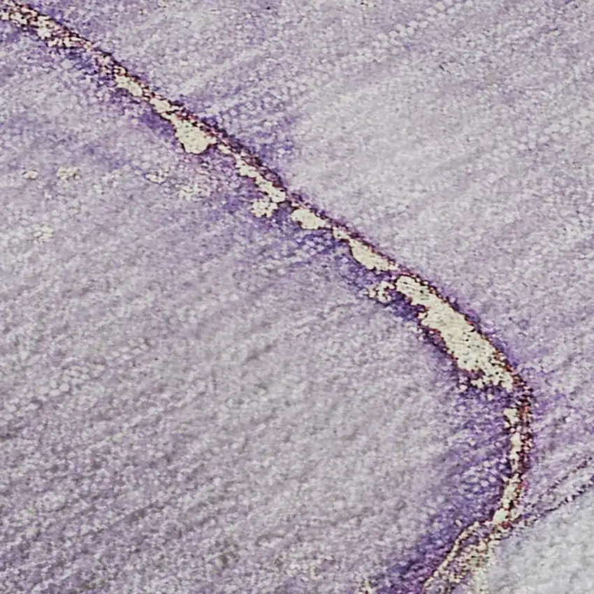 Purple Blue And Ivory Abstract Washable Area Rug With UV Protection Photo 4