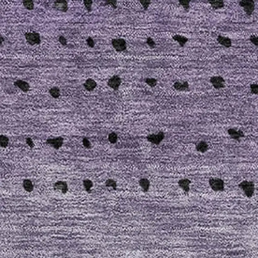 Purple Charcoal And Gray Abstract Washable Area Rug With UV Protection Photo 3