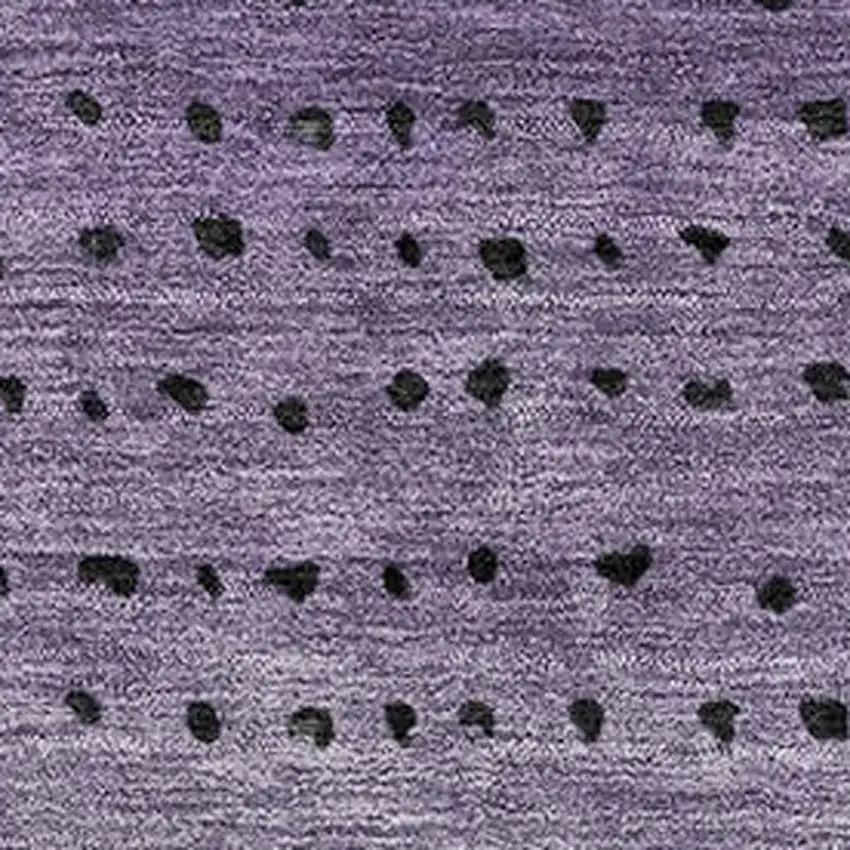 Purple Charcoal And Gray Abstract Washable Area Rug With UV Protection Photo 3