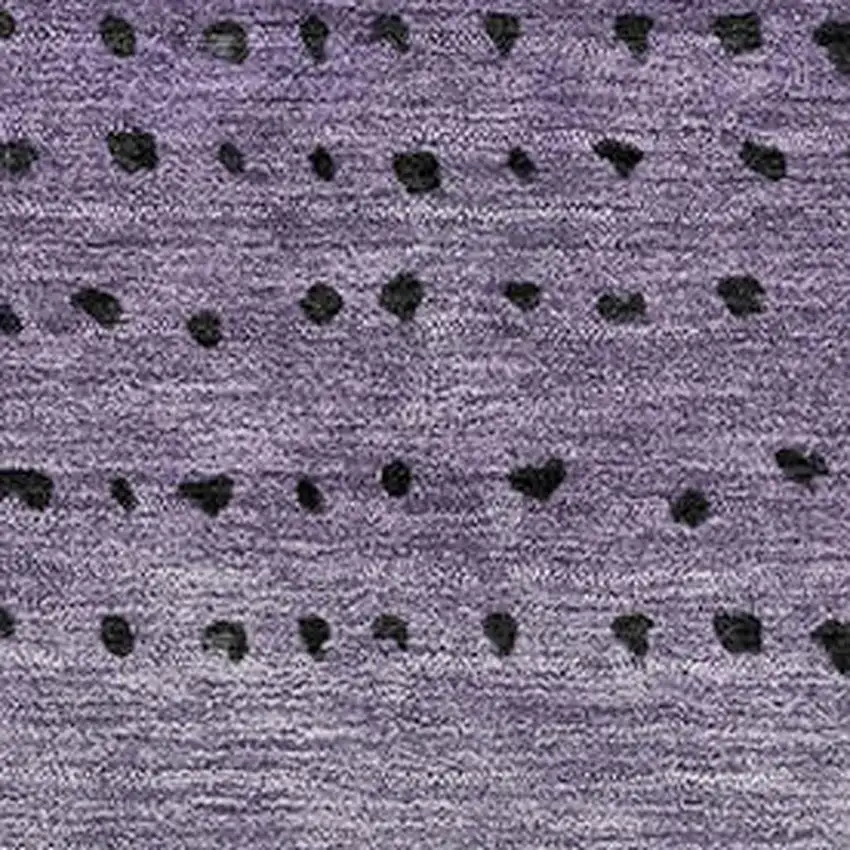 Purple Charcoal And Gray Abstract Washable Area Rug With UV Protection Photo 3