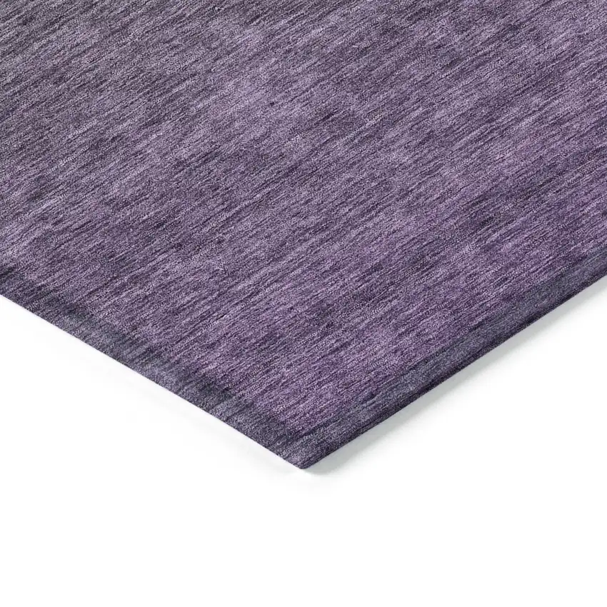 Purple Charcoal And Green Ombre Washable Indoor Outdoor Area Rug Photo 5