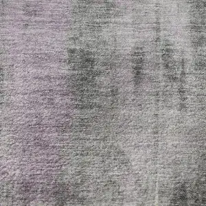 Photo of Purple Charcoal And Ivory Abstract Washable Area Rug With UV Protection