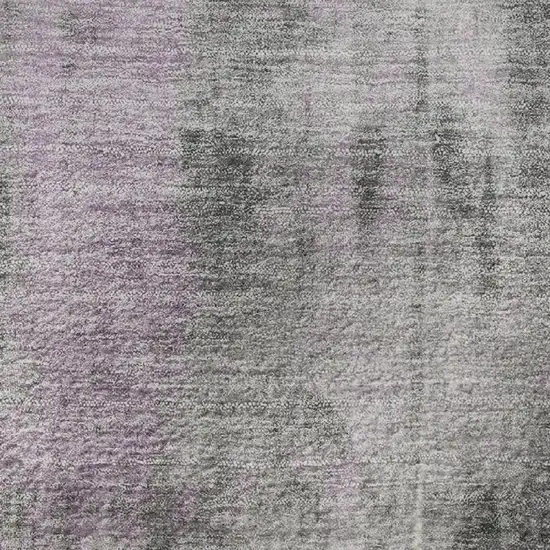 Purple Charcoal And Ivory Abstract Washable Area Rug With UV Protection Photo 6