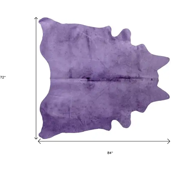 Purple Cowhide Area Rug Photo 3