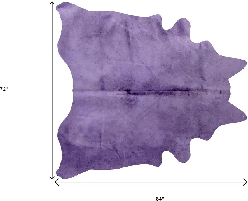 Purple Cowhide Cowhide Area Rug Photo 3