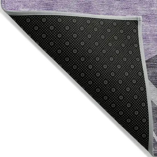 Purple Eggplant And Lavender Abstract Washable Indoor Outdoor Area Rug Photo 4