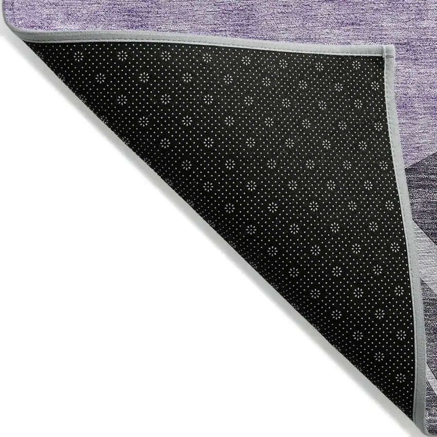 Purple Eggplant And Lavender Abstract Washable Indoor Outdoor Area Rug Photo 4