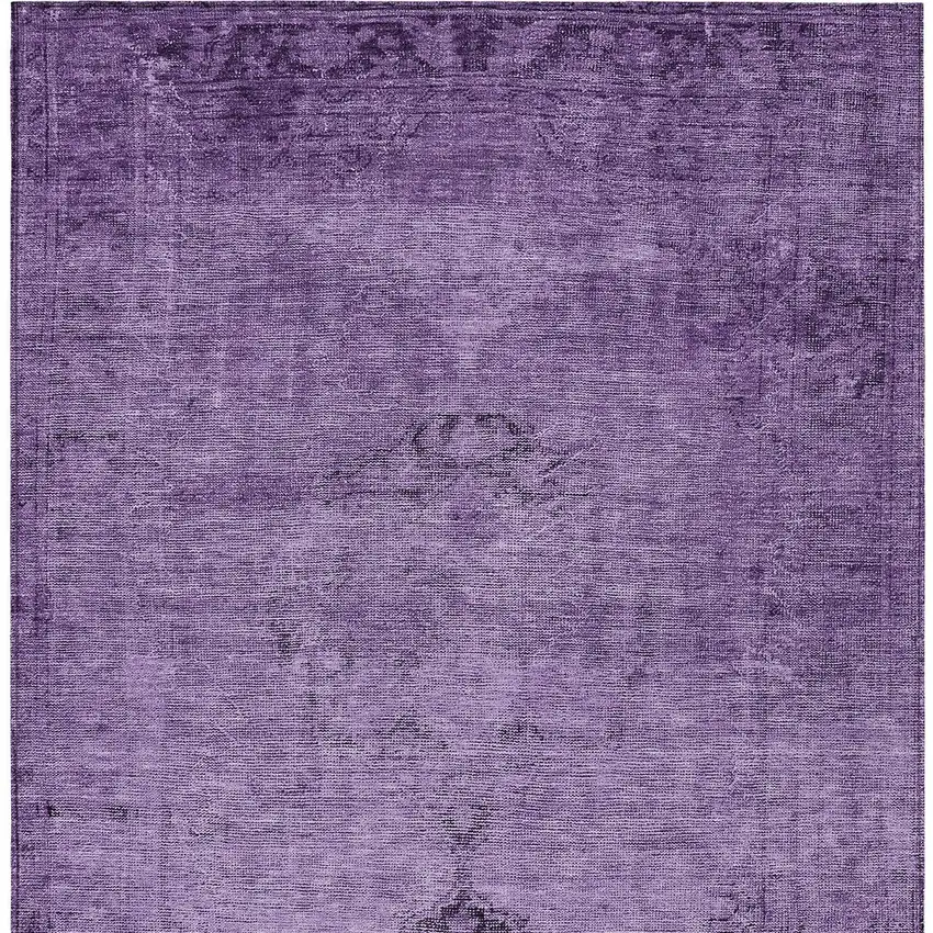 Purple Eggplant And Lavender Oriental Washable Indoor Outdoor Area Rug Photo 5