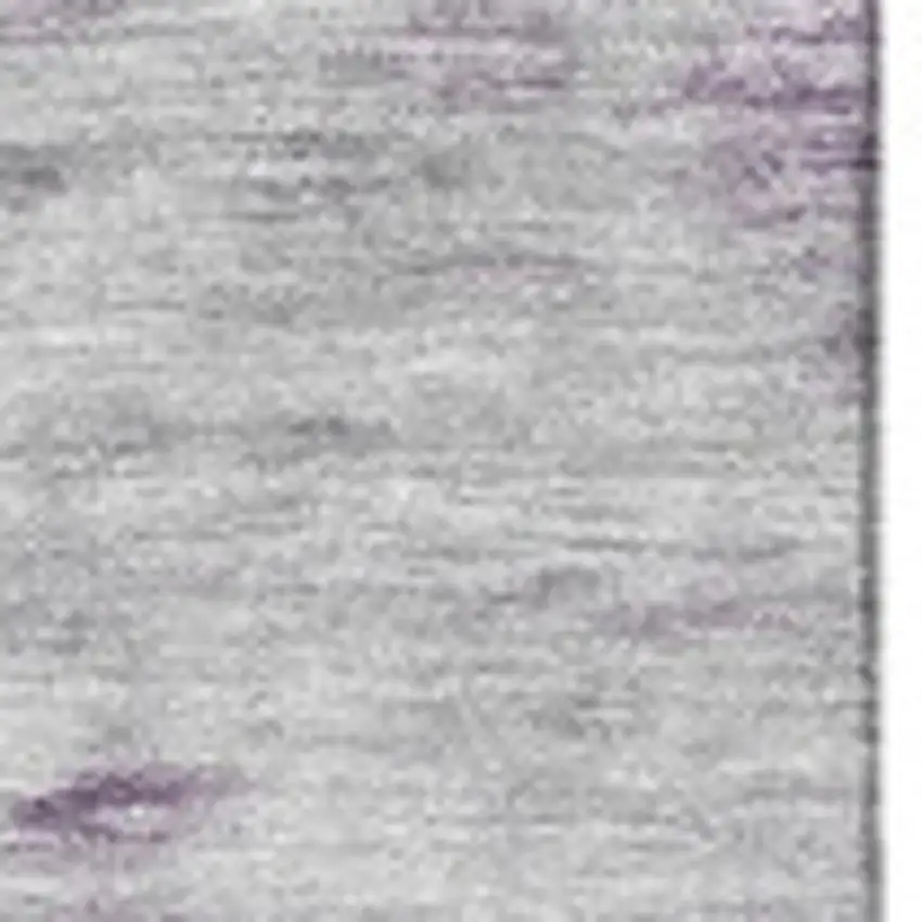 Purple Gold And Ivory Abstract Washable Area Rug With UV Protection Photo 3