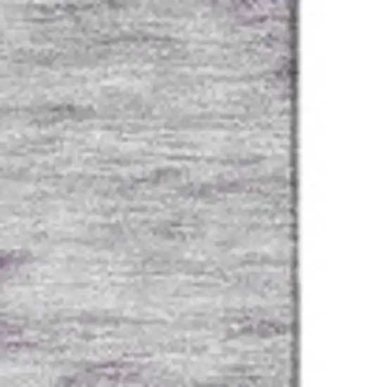 Purple Gold And Ivory Abstract Washable Area Rug With UV Protection Photo 3