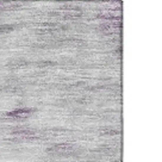 Purple Gold And Ivory Abstract Washable Area Rug With UV Protection Photo 3