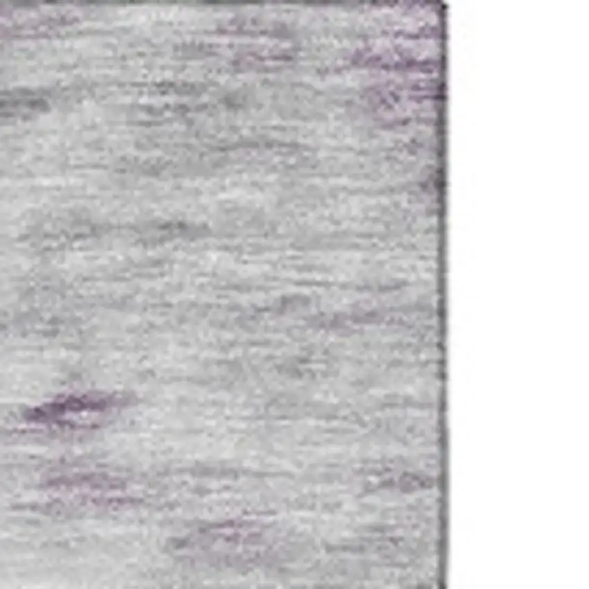 Purple Gold And Ivory Abstract Washable Area Rug With UV Protection Photo 3